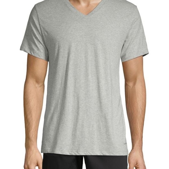CALVIN KLEIN 3 Pack V Neck Cotton Tee - NEW - Large - Picture 5 of 5